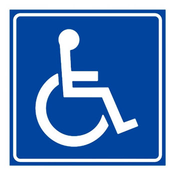 Тактильная пиктограмма «Доступность для инвалидов в креслах-колясках», ДС13